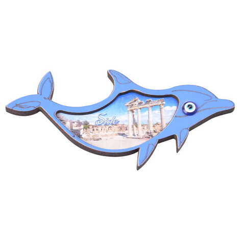 Side Themed Wooden Cute Animals Souvenşr Fridge Magnet Serie C 90x120 mm - 49
