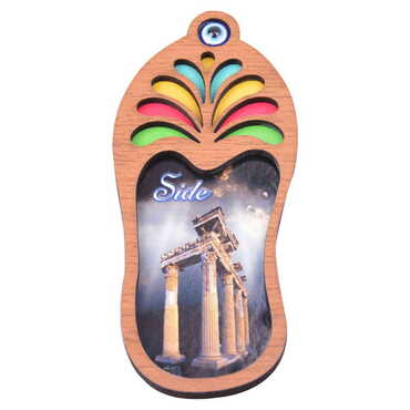 Side Themed Wooden Cute Animals Souvenşr Fridge Magnet Serie C 90x120 mm - 82