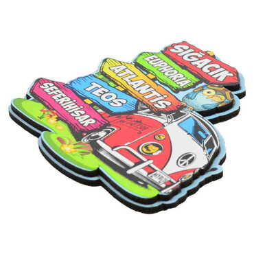 Sığacık Themed Wooden Customised 2D Souvenir Fridge Magnet - 2