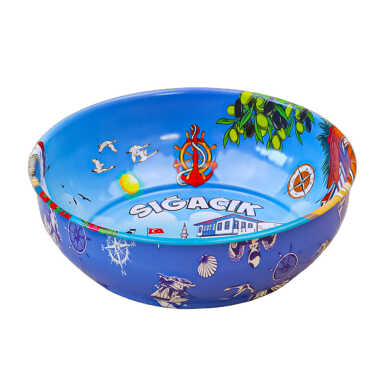 Sığacık Themed Metal Bowl 115 mm - Standart - 2