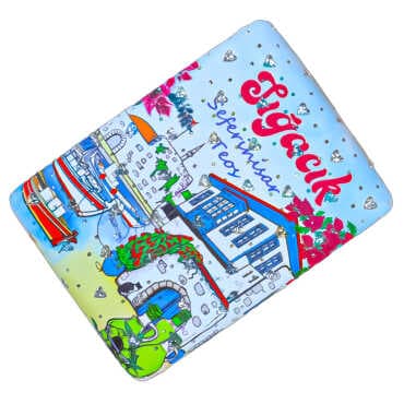Sığacık Themed Myros Rectangular Curved PU Mirror - 6