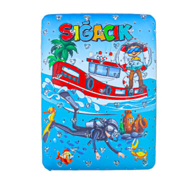 Sığacık Themed Myros Rectangular Curved PU Mirror - 3