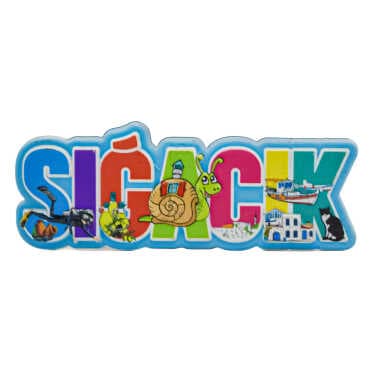 Sığacık Themed Myros Local Polyester Refrigerator Magnet - 4