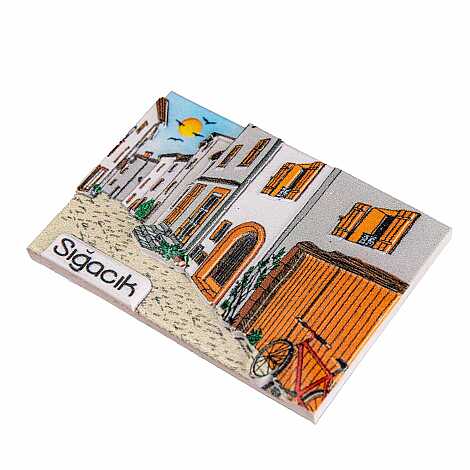 Sığacık Temalı Myros Yöresel Polyester Magnet - 14