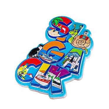 Sığacık Temalı Myros Yöresel Polyester Magnet - 17