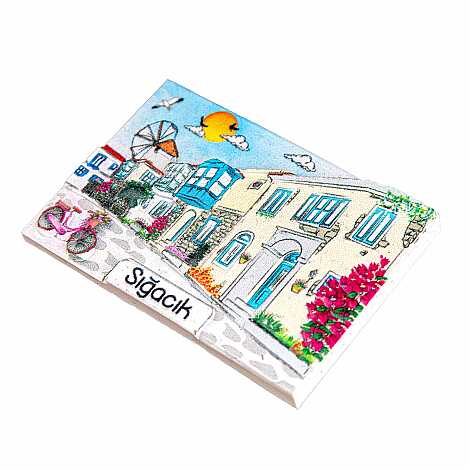 Sığacık Temalı Myros Yöresel Polyester Magnet - 23