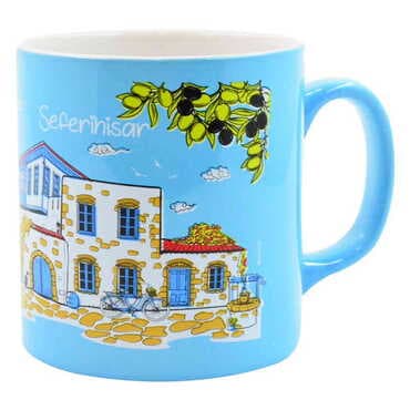 Sığacık Themed Customised Serigraphy Printed Ceramic Mug 82x90 mm - 2