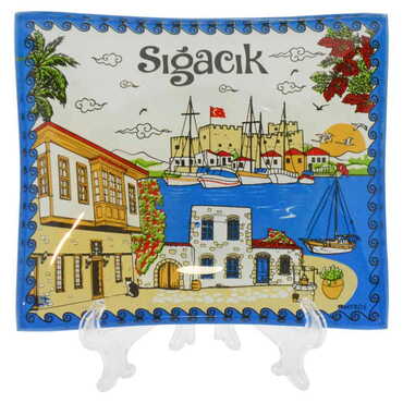 Myros - Sığacık Themed Decorative Glass Appetizers 12X14 Cm