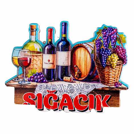 Sığacık Themed Myros Local Polyester Refrigerator Magnet - 1