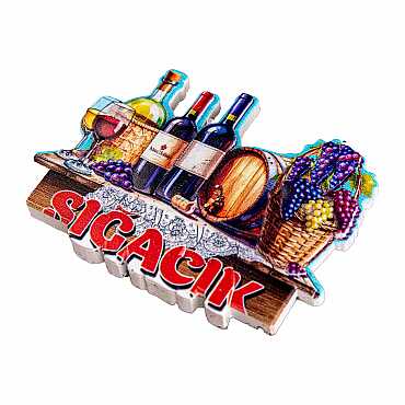 Sığacık Themed Myros Local Polyester Refrigerator Magnet - 2