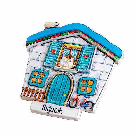 Sığacık Themed Myros Local Polyester Refrigerator Magnet - 11