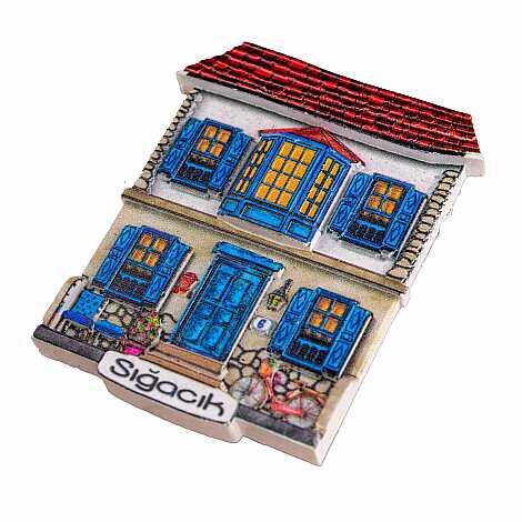 Sığacık Themed Myros Local Polyester Refrigerator Magnet - 25
