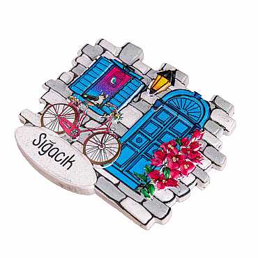Sığacık Themed Myros Local Polyester Refrigerator Magnet - 26