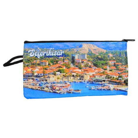 Sığacık Themed Turkish Woven Wallet 183x97x8 mm - 1