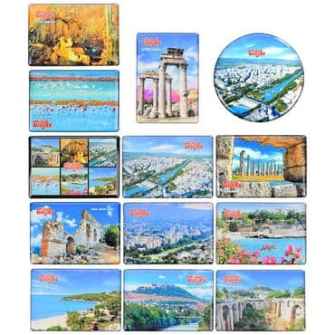 Wholesale Silifke Themed Myros Rectangle Refrigerator Magnet 80x55 mm - 3
