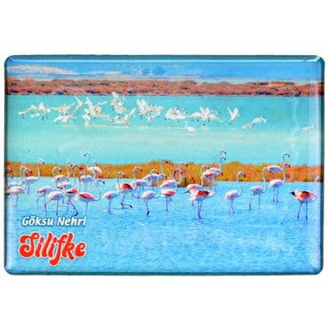 Wholesale Silifke Themed Myros Rectangle Refrigerator Magnet 80x55 mm - 12