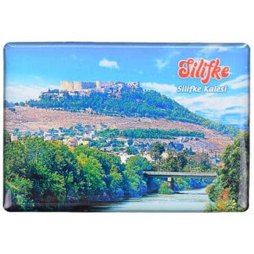 Wholesale Silifke Themed Myros Rectangle Refrigerator Magnet 80x55 mm - 15