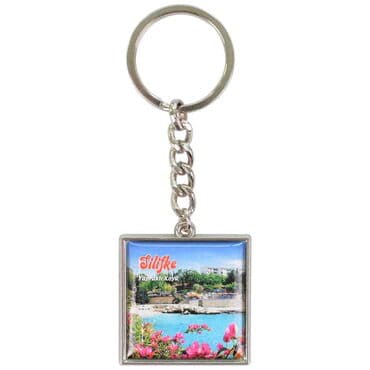 Wholesale Silifke Themed Myros Metal Square Keychain 36*95 mm - 4