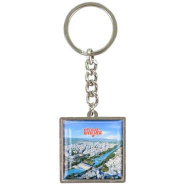 Wholesale Silifke Themed Myros Metal Square Keychain 36*95 mm - 5