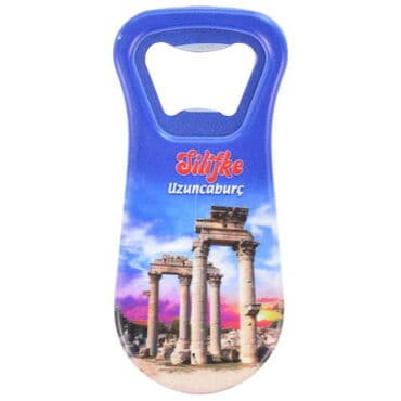 Wholesale Silifke Themed UV Printed Bottle Opener Refrigerator Magnet 95x43 mm