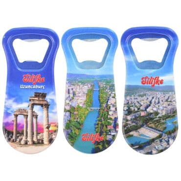 Wholesale Silifke Themed UV Printed Bottle Opener Refrigerator Magnet 95x43 mm - 3