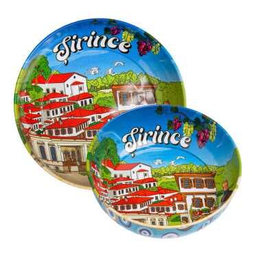 Şirince Themed Metal Bowl 75 mm