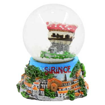 Sirince Themed Polyester Snow Globe - Thumbnail