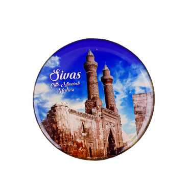Sivas Temalı Myros Yuvarlak Magnet 67 mm - 3