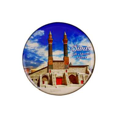 Sivas Temalı Myros Yuvarlak Magnet 67 mm - 4