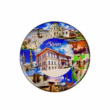 Sivas Temalı Myros Yuvarlak Magnet 67 mm - 11