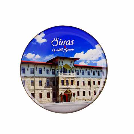 Sivas Temalı Myros Yuvarlak Magnet 67 mm - 12