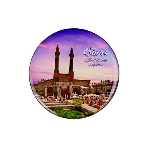Sivas Temalı Myros Yuvarlak Magnet 67 mm - 13