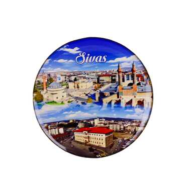 Sivas Temalı Myros Yuvarlak Magnet 67 mm - 14