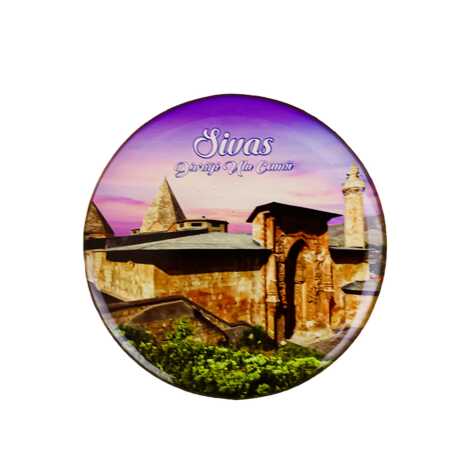 Sivas Temalı Myros Yuvarlak Magnet 67 mm - 15