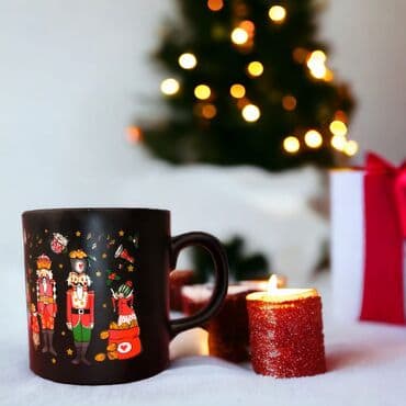 Wholesale Black Lead Soldier Ceramic Mug
