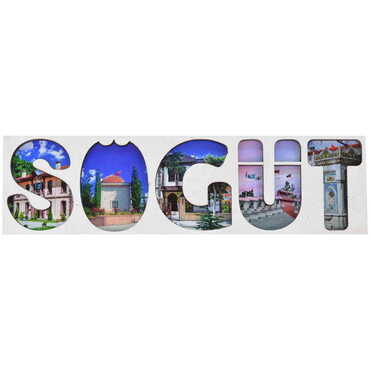 Myros - Sogut Themed Wooden Customised City Name Letter Souvenir Fridge Magnet