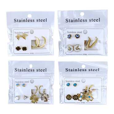 Steel Earring Set - 1