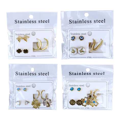 Steel Earring Set - 1