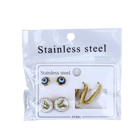 Steel Earring Set - 2