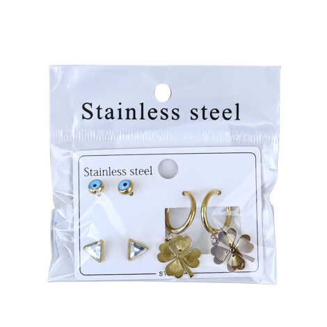Steel Earring Set - 3