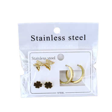 Steel Earring Set - 6