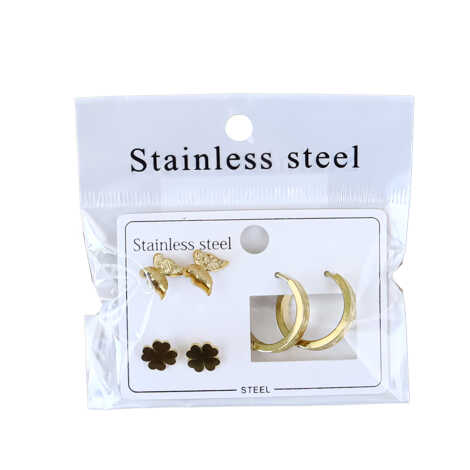 Steel Earring Set - 6