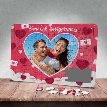 Sweetheart Themed Customised Paper Jigsaw Puzzle 130x180 mm - Myros