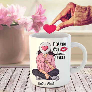 Sweetheart Themed Customised Porcelain Souvenir Travel Mug 80x95 mm - Thumbnail