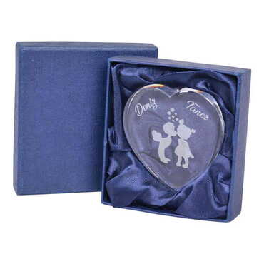 Sweetheart Themed Name Personalised Plexy Heart Shaped Desktop Decor - 3