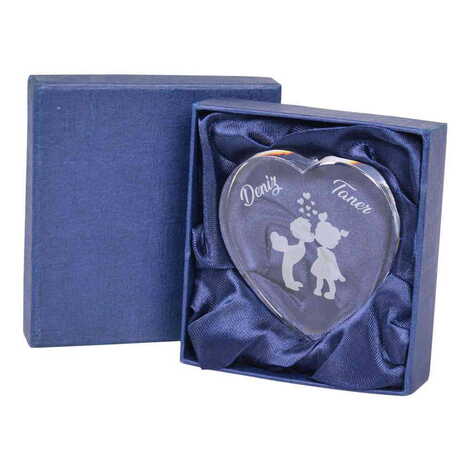 Sweetheart Themed Name Personalised Plexy Heart Shaped Desktop Decor - 3
