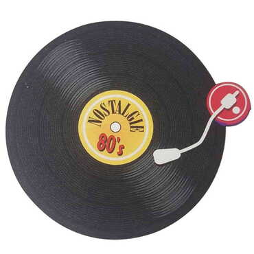 Tape-Record Themed Wooden Customised Round Travel Coaster 100 mm - Myros