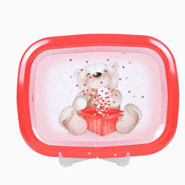 Myros - Teddy Bear Themed Custom Printed Metal Tin Tray