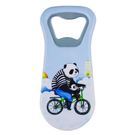 Teddy Bear Themed UV Printed Refrigerator Magnet Bottle Opener 95x43 mm - 1