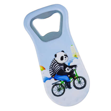 Teddy Bear Themed UV Printed Refrigerator Magnet Bottle Opener 95x43 mm - 2
